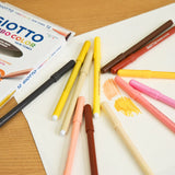 GIOTTO Turbo Colour Skin Tones 12 Colour Pens