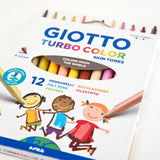 GIOTTO Turbo Colour Skin Tones 12 Colour Pens