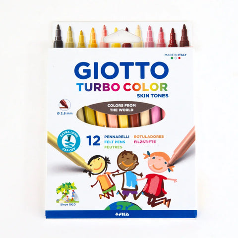 GIOTTO Turbo Colour Skin Tones 12 Colour Pens