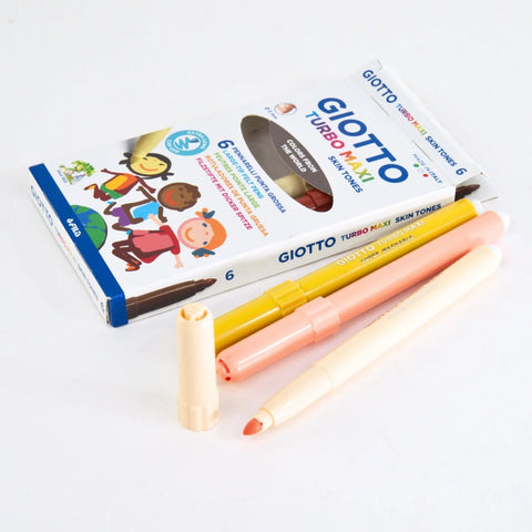 GIOTTO Turbo Maxi Skin Tones 6 Colour Pens
