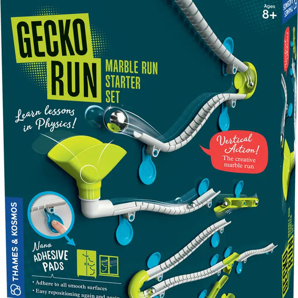 Gecko Run Marble Run Starter Set – Flexibele Verticale Knikkerbaan Met Nano-pads, Voor Kinderen Vanaf 8 Jaar