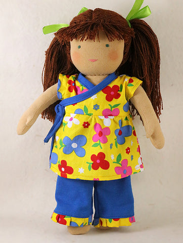 Steiner Girl Doll  with fringe -Friendship Doll -   Jade