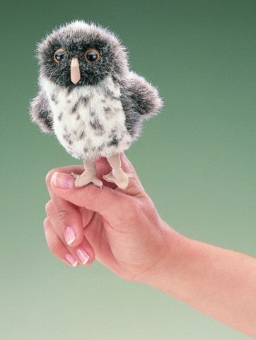 Folkmanis Finger Puppet- Grey Owl