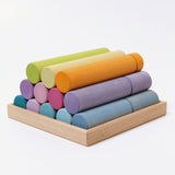 Grimms Large Building Rollers Pastel