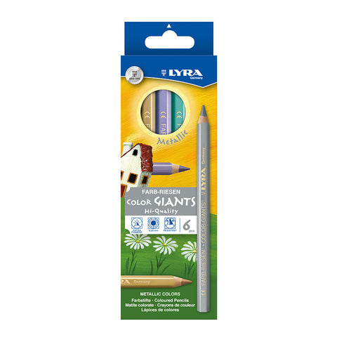 Lyra Colour Giants Metallic Pencils Dragonflytoys