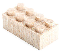 Large wooden shop lego blocks