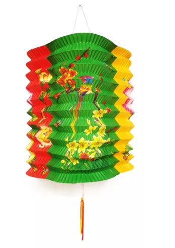 Tri Coloured Traditional Paper Lanterns - Mooncake/Mid Autumn Festival ...