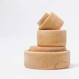 Grimms Stacking Bowls - Natural, Wooden toys, wood toys, dragonfly toys