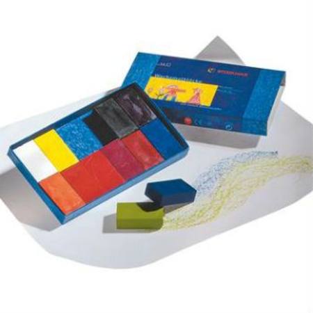 Stockmar 12 Wax Block Crayons in Cardboard Box