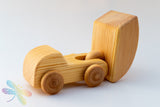 Small dump truck, debresk, wooden toy, made in sweden, dragonfly toys