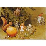 The Sun Egg: the elf ran ahead and the others followed.  Larch came running up with his friend, the squirrel. The were all very surprised and not a little puzzled when they saw the elf's egg.