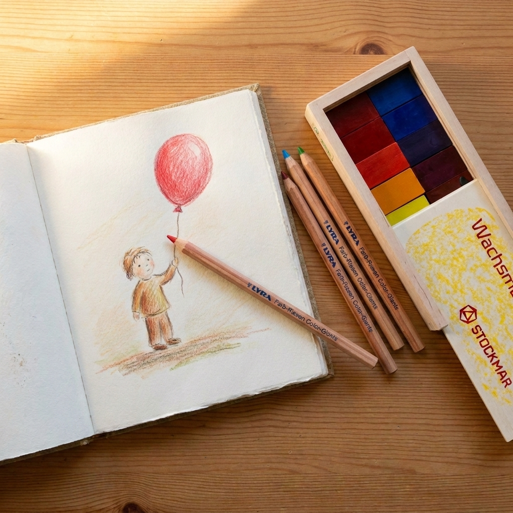 pencils + crayons