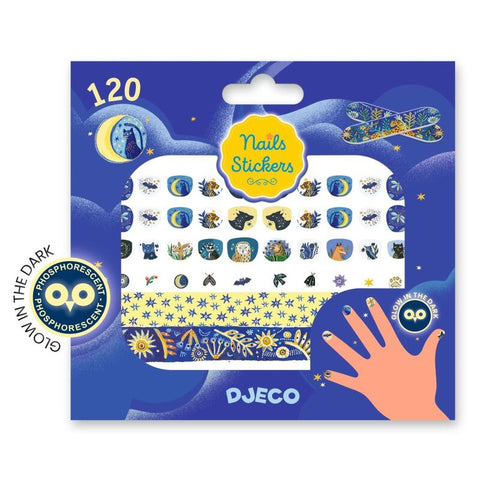 120 Moonlight Glow in the Dark Nail Stickers