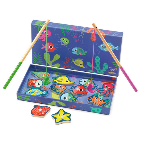 12 piece Magnetic Coloured Fishing in box