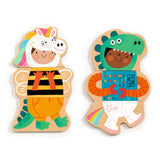 24 piece Wooden Magnetic Fancy Dress Up Set