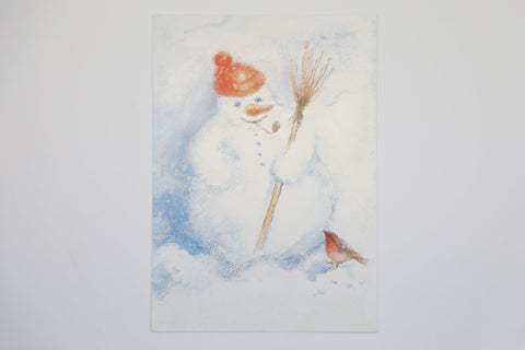 Snowman Postcard, Dragonfly Toys 