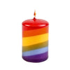 Ahrens Tall Tealight Candle - Rainbow