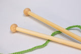 Bamboo Knitting Needles 8mm x 25cm, Dragonfly Toys 