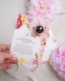 Hibiscus Flowers Blooming Tea Affirmation Greeting Card