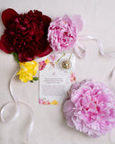 Rose Petals Blooming Tea Affirmation Greeting Card