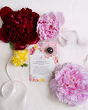 Rose Petals Blooming Tea Affirmation Greeting Card