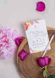 Rose Petals Blooming Tea Affirmation Greeting Card