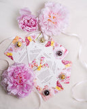 Rose Petals Blooming Tea Affirmation Greeting Card