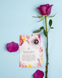 Rose Petals Blooming Tea Affirmation Greeting Card