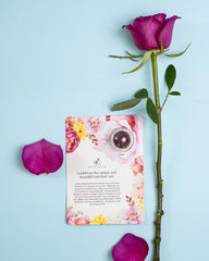 Rose Petals Blooming Tea Affirmation Greeting Card