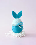 Blue Easter Egg Cover with Bunny Ears Dragonfly Toys