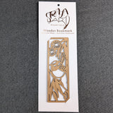 Blue Wren: Australian Wooden Bookmark