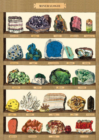 CavalliniPoster_GiftWrap_Mineralogie2_DragonflyToys, Dragonfly Toys 