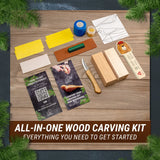 Comfort Bird Carving Kit - Complete Starter Whittling Kit for Beginners Adults Teens and Kids