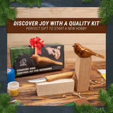 Comfort Bird Carving Kit - Complete Starter Whittling Kit for Beginners Adults Teens and Kids