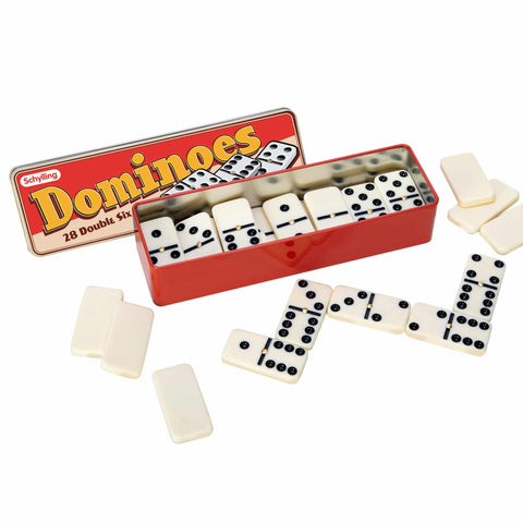 Dominoes Game in a Tin, Dragonfly Toys 
