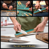 Dual-Sided Leather Paddle Strop & Polishing Compound