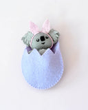 Easter Koala Bush Baby in Egg Pouch Dragonfly Toys