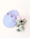 Easter Koala Bush Baby in Egg Pouch Dragonfly Toys