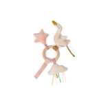 Ecole de Danse Swan Wooden Ring Rattle by  Moulin Roty