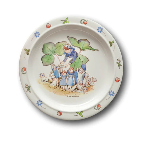 Elsa Beskow Flower Children Flat Plate with Non Slip, Dragonfly Toys 