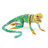 FM2798 - Pack of 3 Mini Collared Lizard Finger Puppet, Dragonfly Toys 