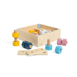 FSC® Certified Crate of Nuts and Bolts _ Construction Toys _ Bigjigs Toys Dragonfly Toys 