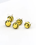 Felt Bees Loose Parts - 5 Bees, Dragonfly Toys 