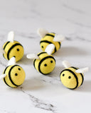 Felt Bees Loose Parts - 5 Bees, Dragonfly Toys 