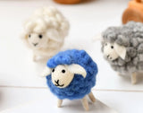 Felt Blue Sheep Toy