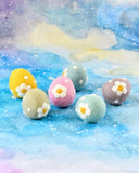 Felt Eggs with Floral and Dots