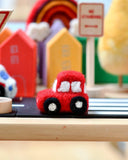 Felt Red Car Vehicle, Dragonfly Toys 