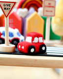 Felt Red Car Vehicle, Dragonfly Toys 