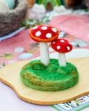 Felt Red Mushrooms Toadstools