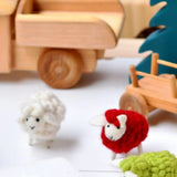Felt Red Sheep Toy